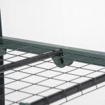 Estufa de Jardim Vertical 69x49x193cm com 5 Prateleiras Estufa para Plantas e Cultivos com Cobertura Transparente e Verde de PVC e Aço Preto