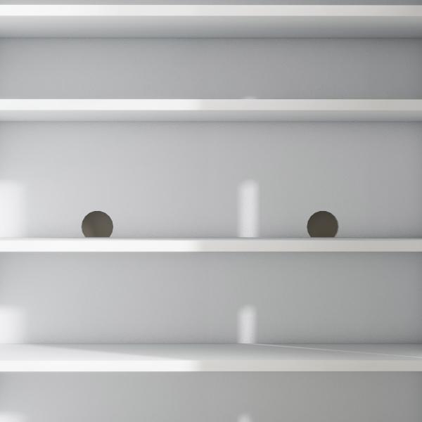 Sapateira de 5 Níveis com Portas e Prateleiras Ajustáveis para 15 - 20 Pares 72x31,5x95 cm Branco