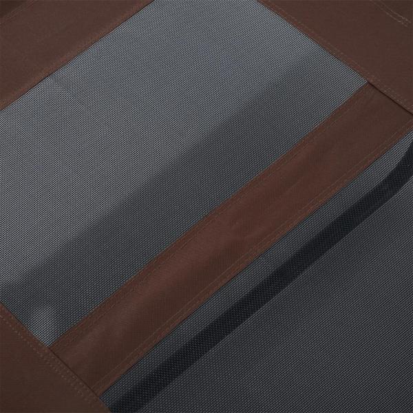 Cama Elevada para Cães Cama de Animais de Estimação com Malha Transpirável e Tecido Oxford para Exterior Interior Ar Livre Jardim Terraço 92x76x18cm Marrom