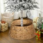Base para Árvore de Natal 60 cm em Jacinto - de - Água Entrançado à Mão Natural