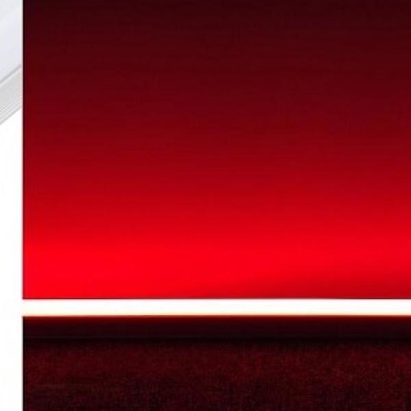 Armadura LED T5 18W 220V 1550Lm Cor Vermelho (1,20 mts)
