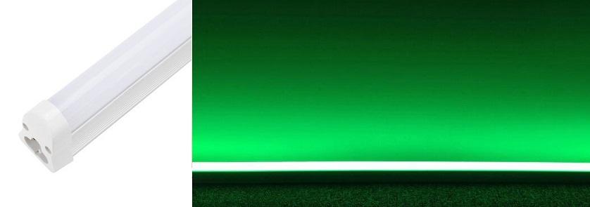 Armadura LED T5 9W 220V 720Lm Cor Verde (60cm)