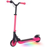 Trotinete Elétrica Dobrável para Crianças 120 W Autonomia 6 km e Máximo 10 km/h com Travão Luzes LED 74x52x83 - 87 cm Rosa