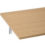 Mesa Dobrável de Parede Mesa Auxiliar Suspensa para Cozinha Sala de Jantar 60x40x20cm Madeira Natural