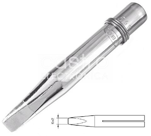 Ponteira 6x2mm p/ Ferro de Soldar 65S JBC