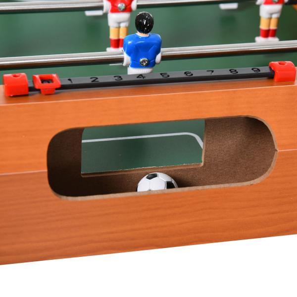 Mesa de matraquilhos com 22 jogadores incluídos 84,5x40x61,2 cm Cor Madeira e Preto