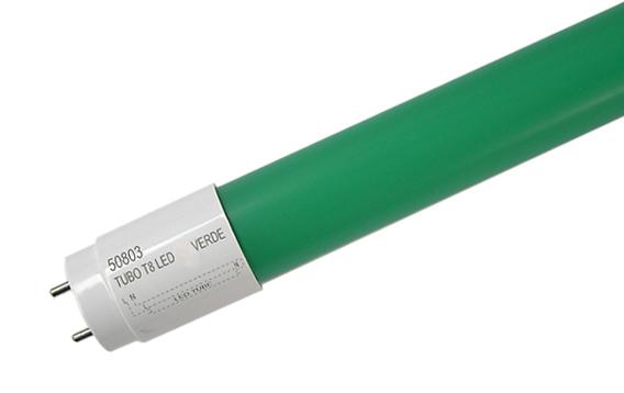 Tubo de LEDs T8 60cm 8W 700Lm 240º (Verde)