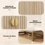 Armário de Cozinha com 2 Portas e 12 Compartimentos Design Moderno com 5 Prateleiras Ajustáveis Branco