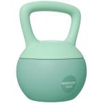 Kettlebell de 10 kg Pesa Russa Preenchida de Areia Metálica e Alça Antiderrapante para Treino em Casa Ginásio 21x21x30 cm Verde
