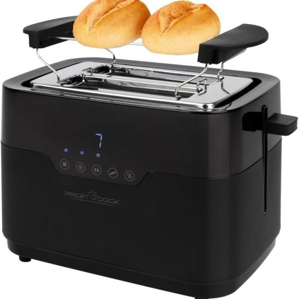 Torradeira Compacta TA 1244 920W c/ Controlo Tátil - PROFICOOK