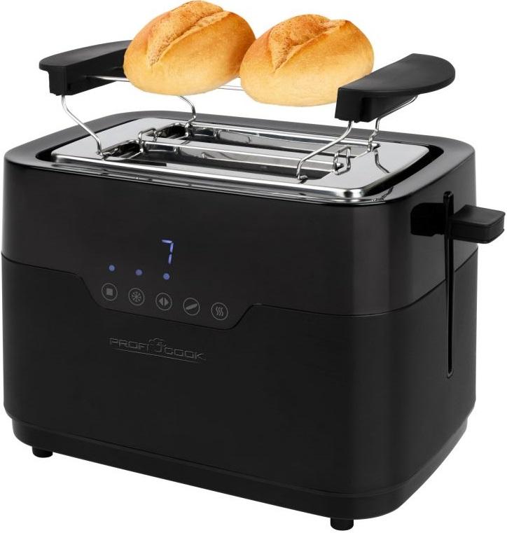 Torradeira Compacta TA 1244 920W c/ Controlo Tátil - PROFICOOK