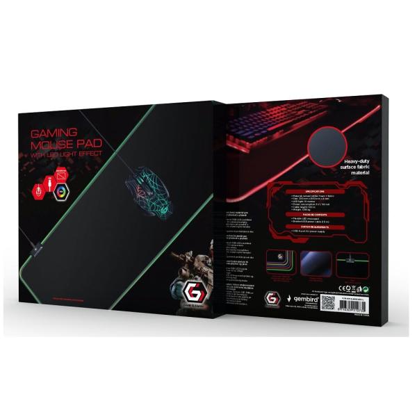 Tapete Para Rato Gaming Gembird Grande 300*800mm com Efeito Led — Recondicionado