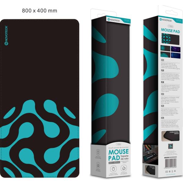 Tapete de Rato Gaming T-006,800x400mm, Base Antiderrapante, Padrão 1