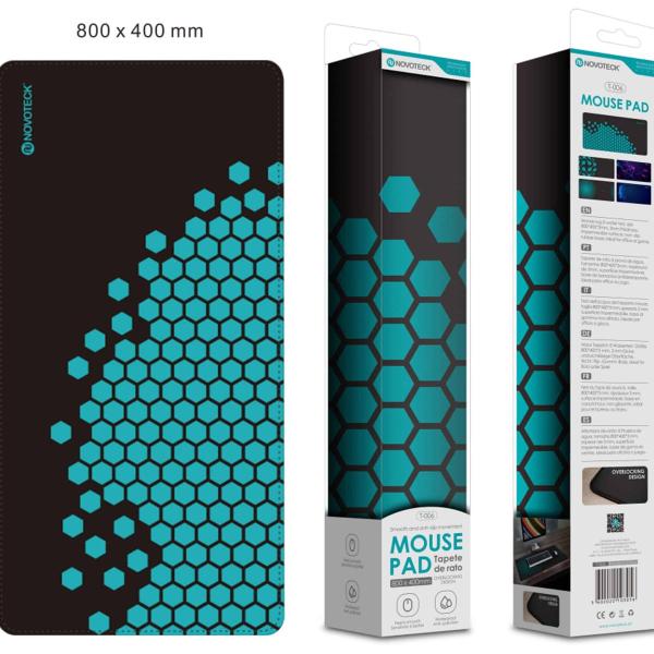 Tapete de Rato Gaming T-006,800x400mm, Base Antiderrapante, Padrão 2