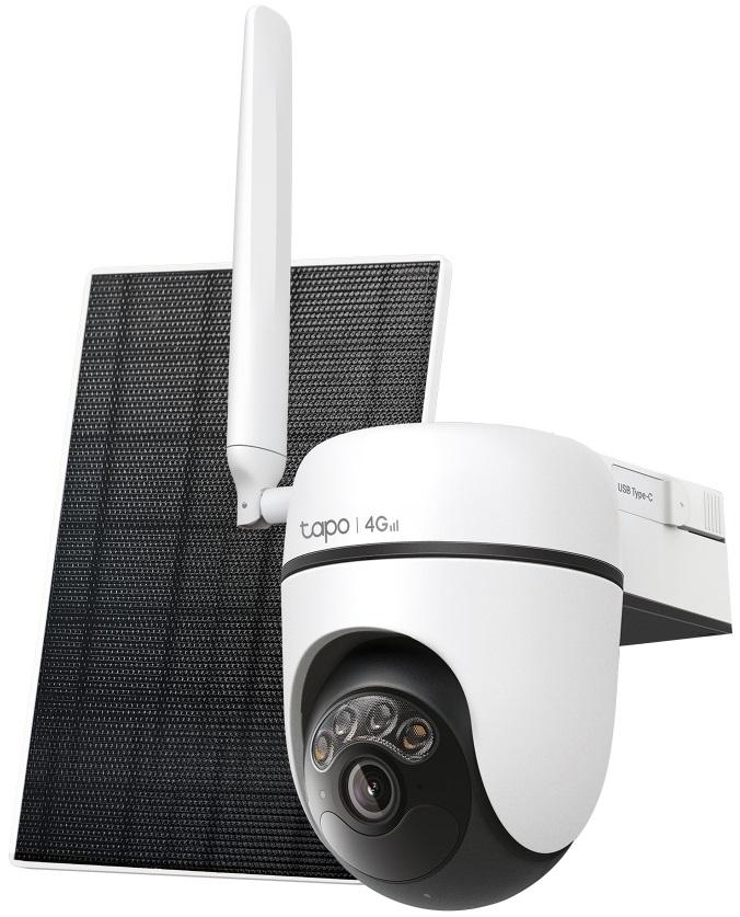 Câmara de Vigilância IP Tapo C615G KIT Domo Pan/Tilt 2K 4G LTE + Painel Solar (Branco) - TP - LINK
