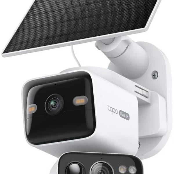 Câmara de Vigilância IP Dual Lens 2K 3MP IP65 c/ Bateria + Painel + Painel Solar Tapo A20 - TP - LINK