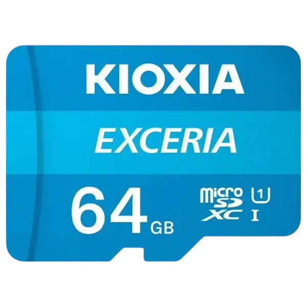 Cartão de Memória Exceria 64GB MicroSDXC UHS - I Classe 10 + Adaptador - KIOXIA