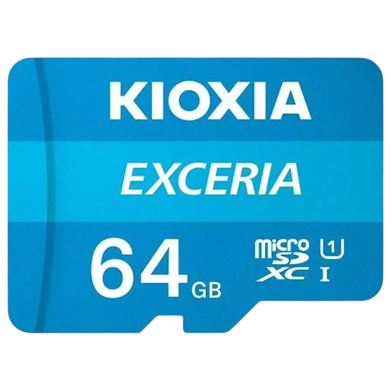 Cartão de Memória Exceria 64GB MicroSDXC UHS - I Classe 10 + Adaptador - KIOXIA