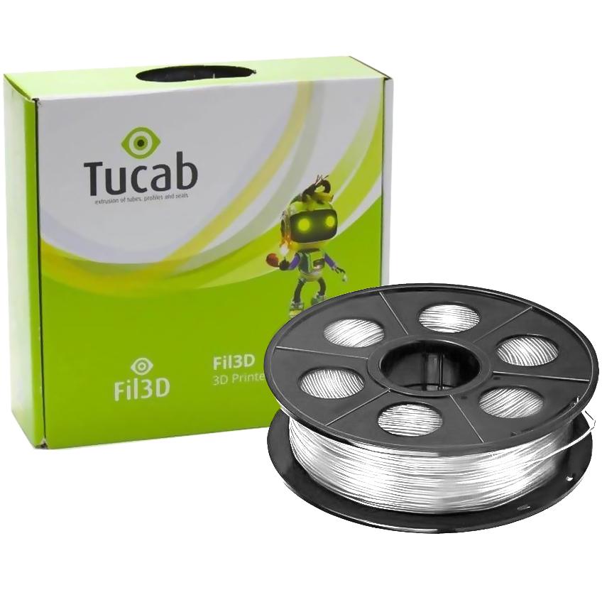 Filamento de Impressão 3D em PETG 2,85mm 1Kg (Branco) - TUCAB