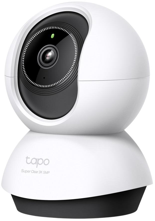 Câmara de Vigilância IP Tapo TC74 3K 5MP Wi - Fi Panorâmica Pan/Tilt (Branco/Preto) - TP - LINK