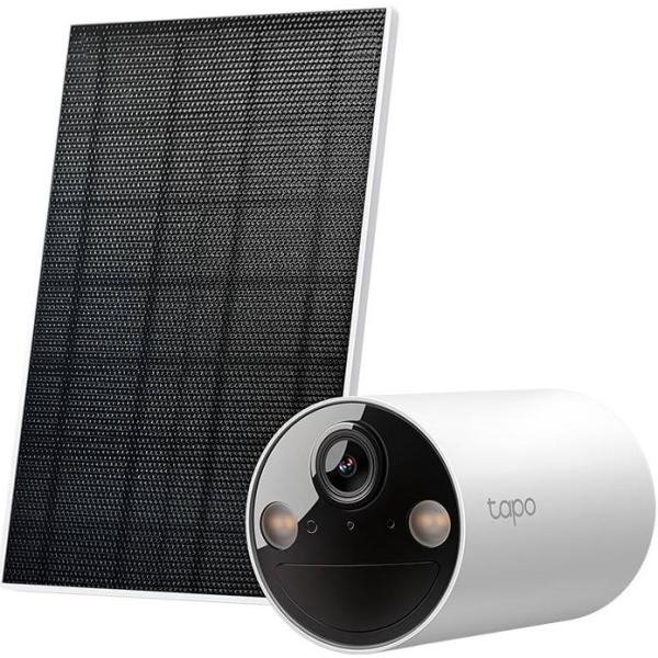 Câmara de Vigilância IP Tapo TC82 2K 3MP IP65 Wi - Fi c/ Bateria e Painel Solar Tapo A201 - TP - LINK