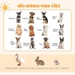 Parque para Cães 8 Painéis 61x61cm Dobráveis Gaiola Metálica para Animais de Estimação com Porta e Dupla Fechadura Preto