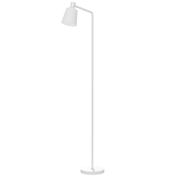 Candeeiro de Pé LED Regulável com Ecrã Giratório 350° 3 Temperaturas de Cor 3000K/4000K/6500K 45x21x148 cm Branco