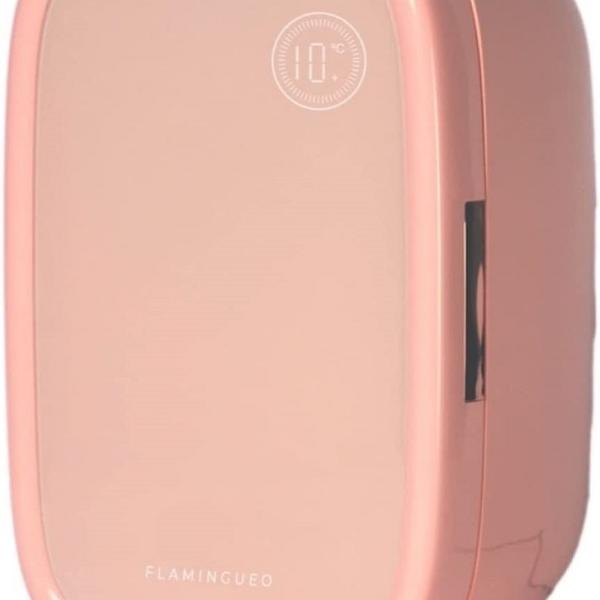 Mini Frigorífico Portátil 12L p/ Maquilhagem (Rosa) - FLAMINGUEO