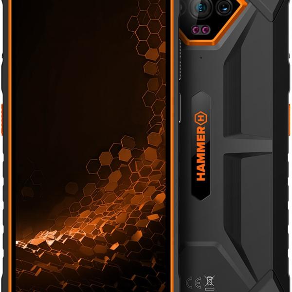 Smartphone Hammer Iron V 6.52 6GB + 6GB/64GB Dual SIM (Laranja)