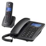 Telefone Motorola C4201 Combo Fixo e Sem Fios Preto — Recondicionado