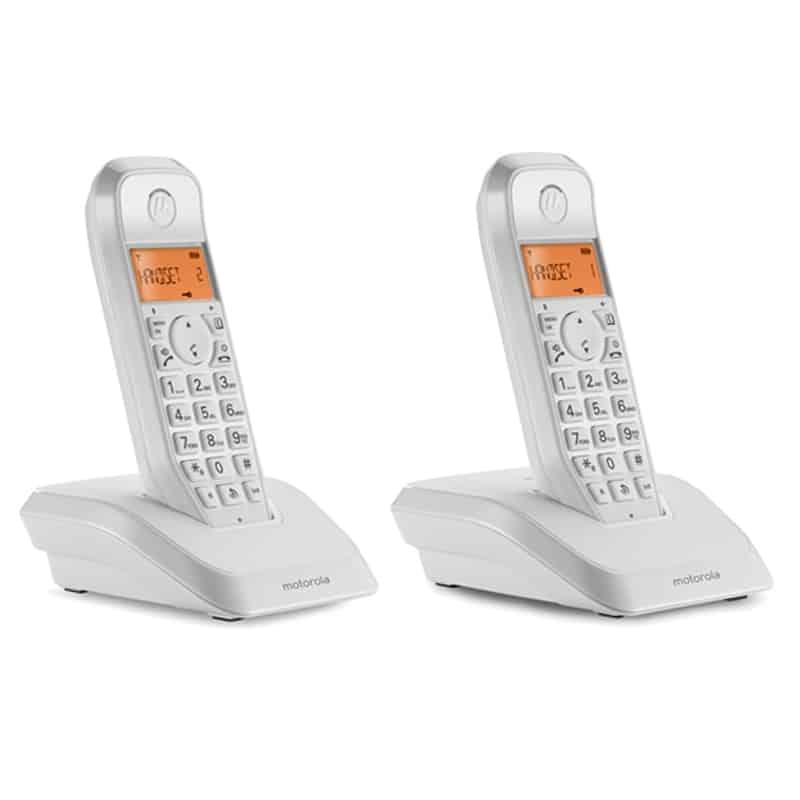 Telefone Motorola S1202 Pack 2 Branco — Recondicionado