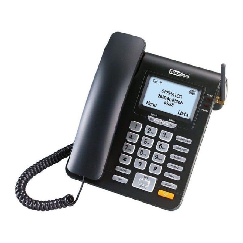Telefone Secretária Maxcom Comfort MM28D Single SIM 2G Preto — Recondicionado