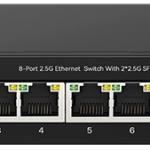 Switch de Rede 8P Gigabit 100/1000/2500Mbps - TENDA