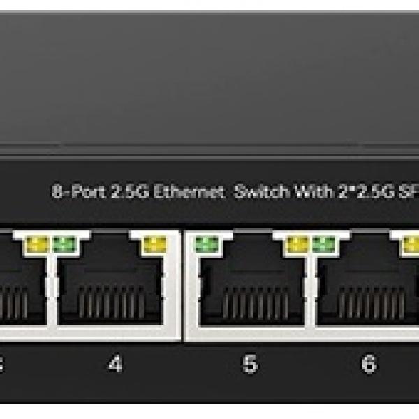 Switch de Rede 8P Gigabit 100/1000/2500Mbps - TENDA