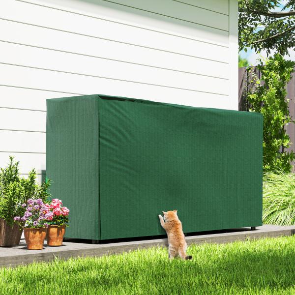 Suporte para Lenha com Cobertura Ajustável para Interior e Exterior Carga 200 kg 200x36x99 cm Verde Escuro e Preto