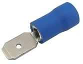 Terminal Isolado Macho Azul 4,8mm