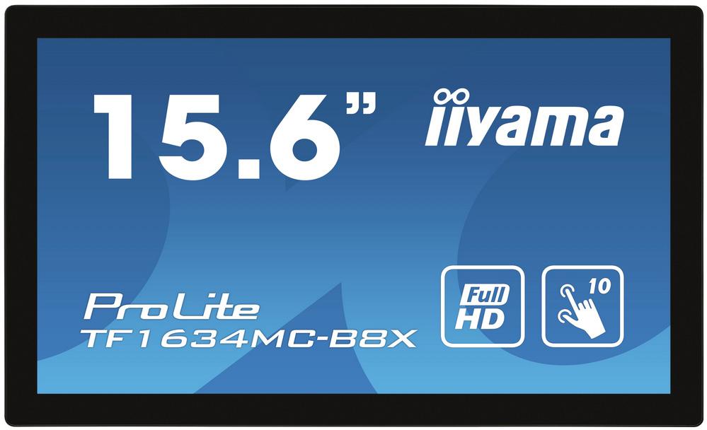 Monitor Touch ProLite IPS LED 15.6 TF1634MC - B8X Full HD (Preto) - IIYAMA