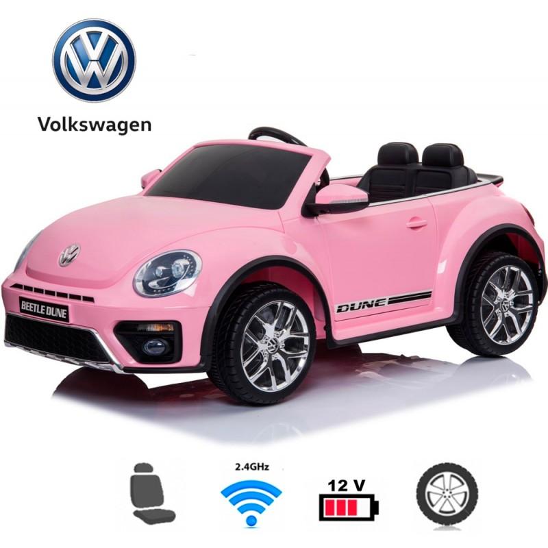 Carro Elétrico Volkswagen Beetle Dune (monolugar) Rosa