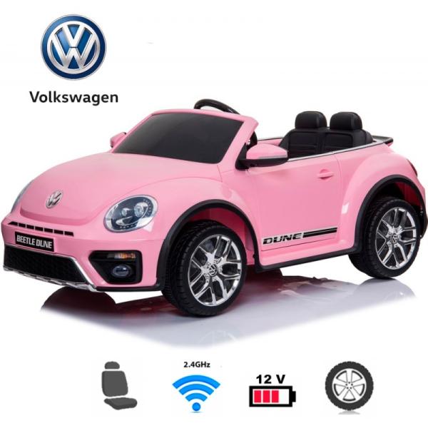 Carro Elétrico Volkswagen Beetle Dune (monolugar) Rosa