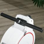 Máquina de Remo Dobrável com Resistência de 8 Níveis Ecrã LCD e 2 Rodas de Transporte 180x48x60 cm Branco