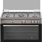 Fogão a Gás Panorâmico 5 Zonas + Forno 91L TFF9062XGP.2 (Inox) - TELEFAC