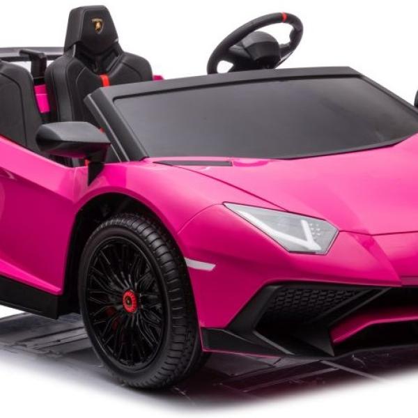 Carro Elétrico Lamborghini Aventador Roadster SV 24V (Rosa)
