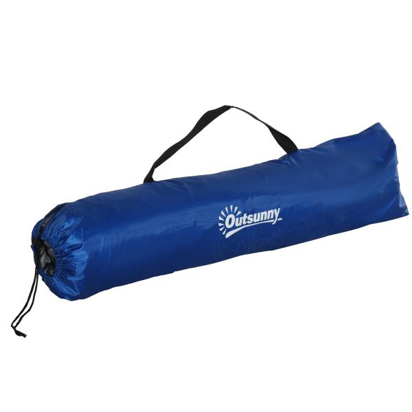 Tenda de Praia Dobrável Tenda de Campismo Pop - up para 1 - 2 Pessoas com Bolsa de Transporte 220x173x120 cm Azul Escuro
