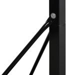 Tabela de Basquetebol Portátil Ajustável em Altura com Base Recarregável para Crianças e Adultos 86x165x302 - 352 cm Preto
