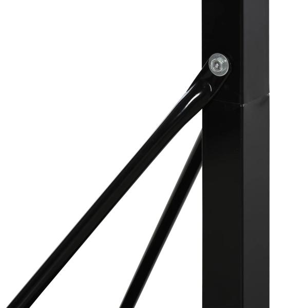 Tabela de Basquetebol Portátil Ajustável em Altura com Base Recarregável para Crianças e Adultos 86x165x302 - 352 cm Preto
