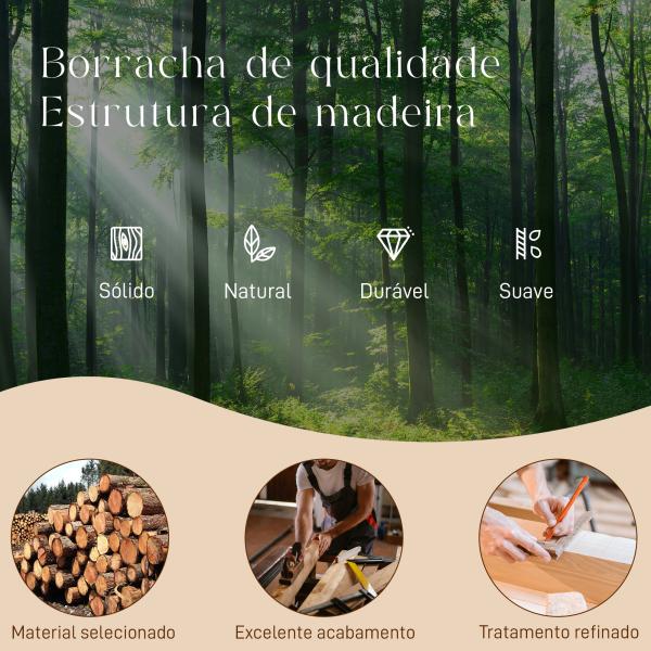 Poltrona Baloiço com Encosto Ajustável de Veludo Cotelê Nórdica Pés de Madeira Braços Almofada Lombar 70x89x97,5 cm Creme
