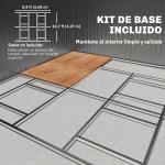 Abrigo de Jardim Metálico 340x386x200cm Abrigo para Armazenamento de Ferramentas com Base de Reforço Incluida Verde