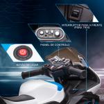 Mota Elétrica BMW HP4 com Música USB Velocidade 2,5km/h Avance e Retrocesso 82,5x42x54cm Vermelha