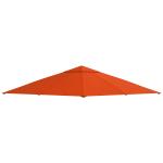 Toldo de Substituição de 3x3m para Pérgola de Jardim com 8 Orifícios de Drenagem e Ventilação Laranja