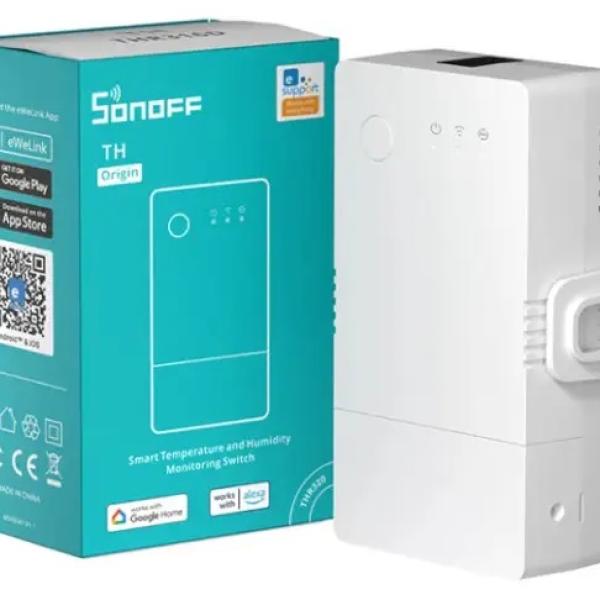 Módulo Inteligente de Temperatura e Humidade Wi - Fi 100~240VAC 20A - Sonoff THR320